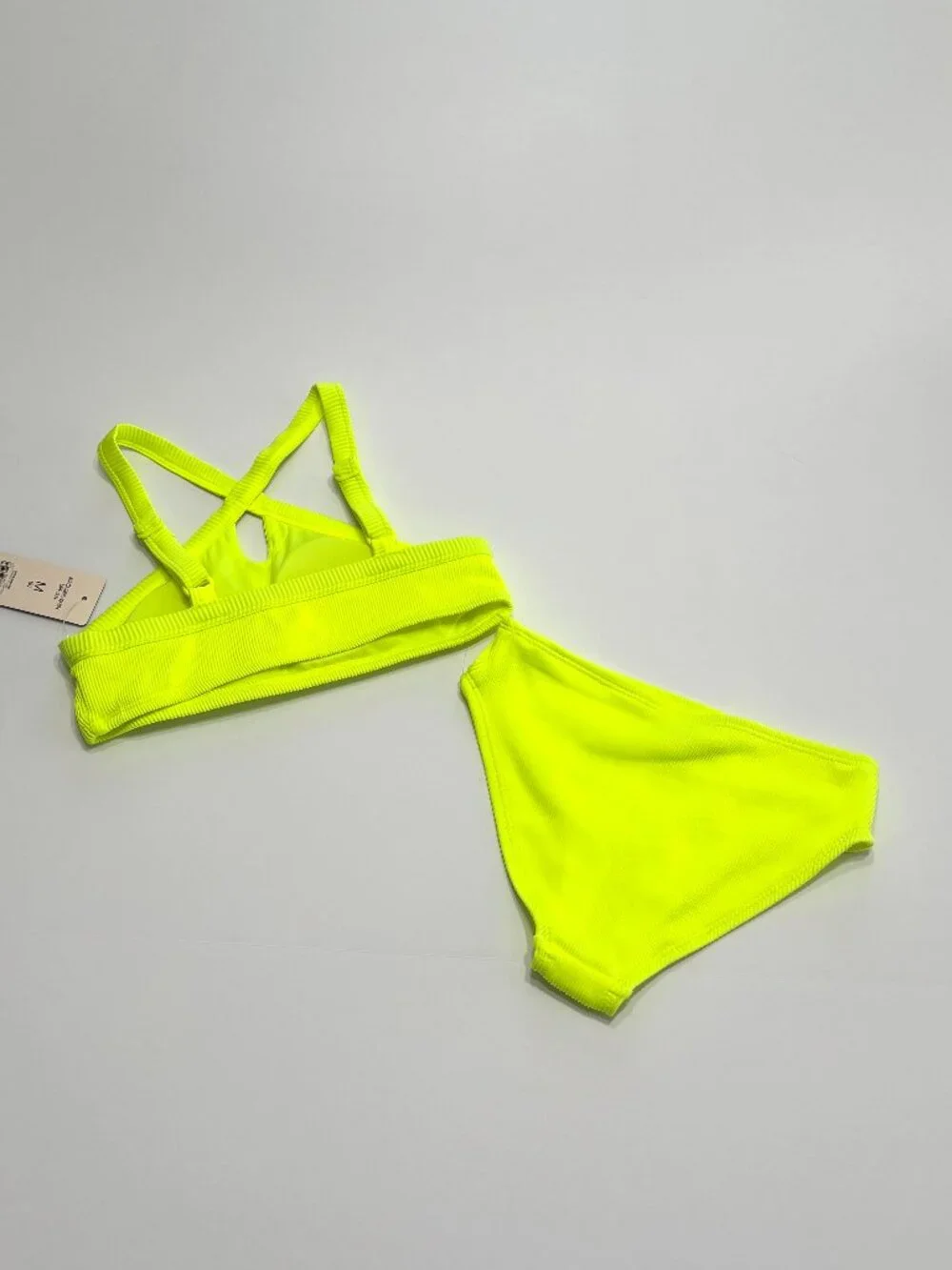 NWT Weekend Academy Girls 2-Piece Neon Swimsuit Size 8